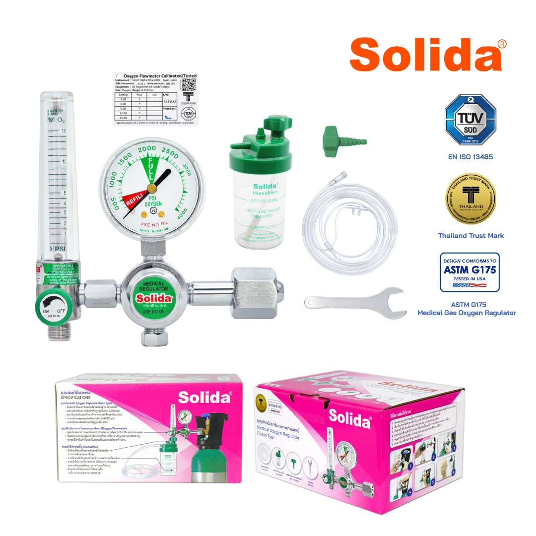 Oxygen Regulator ECO-A Set - Solida